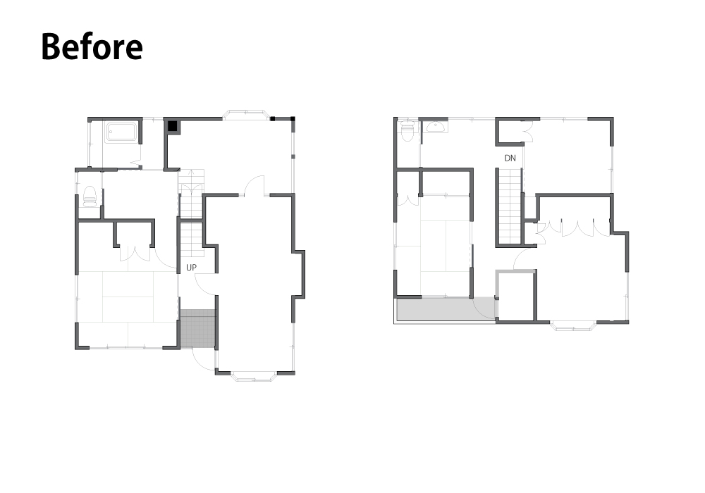 吹き抜けから光が差し込む、家族がのびのび過ごせるLDKリノベーション｜埼玉県さいたま市