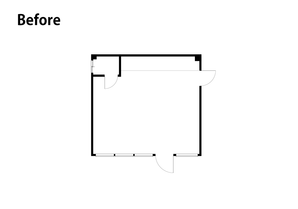 ベンジャミンムーアのオレンジが包むやさしい美容室リノベ｜群馬県高崎市