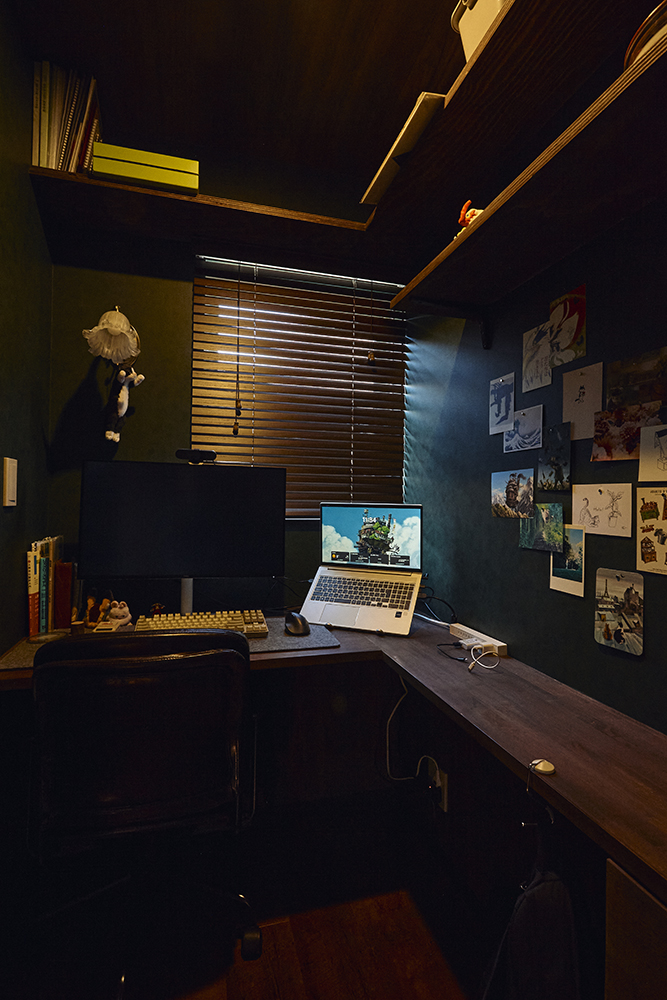 造作キッチンとヌック、書斎があるジブリのような世界観の住まい