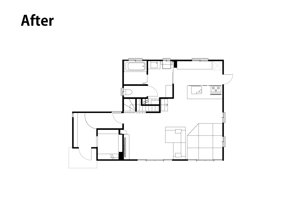 ステンレスと木の素材感が映える、愛犬と心地よく暮らすインダストリアルリノベ