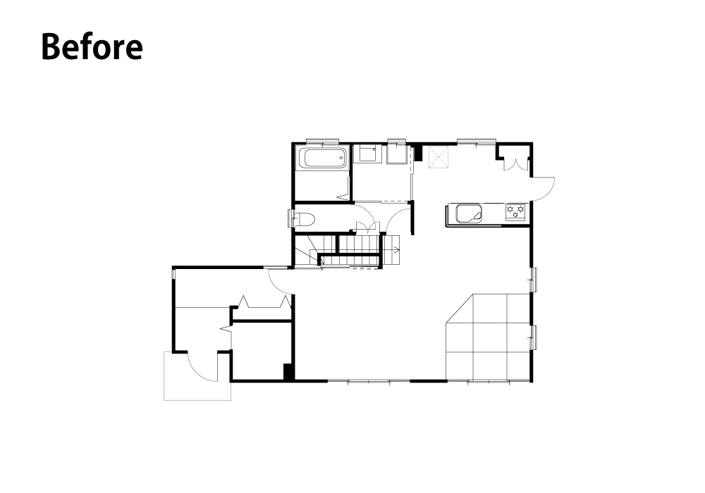 ステンレスと木の素材感が映える、愛犬と心地よく暮らすインダストリアルリノベ